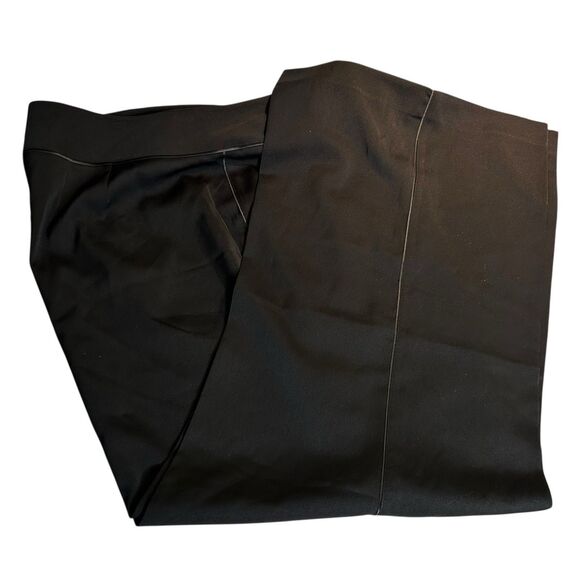 NEW Lane Bryant Wide Leg Pants Trousers Black Size 22 Satin Micro Stripe Dressy - Picture 10 of 10